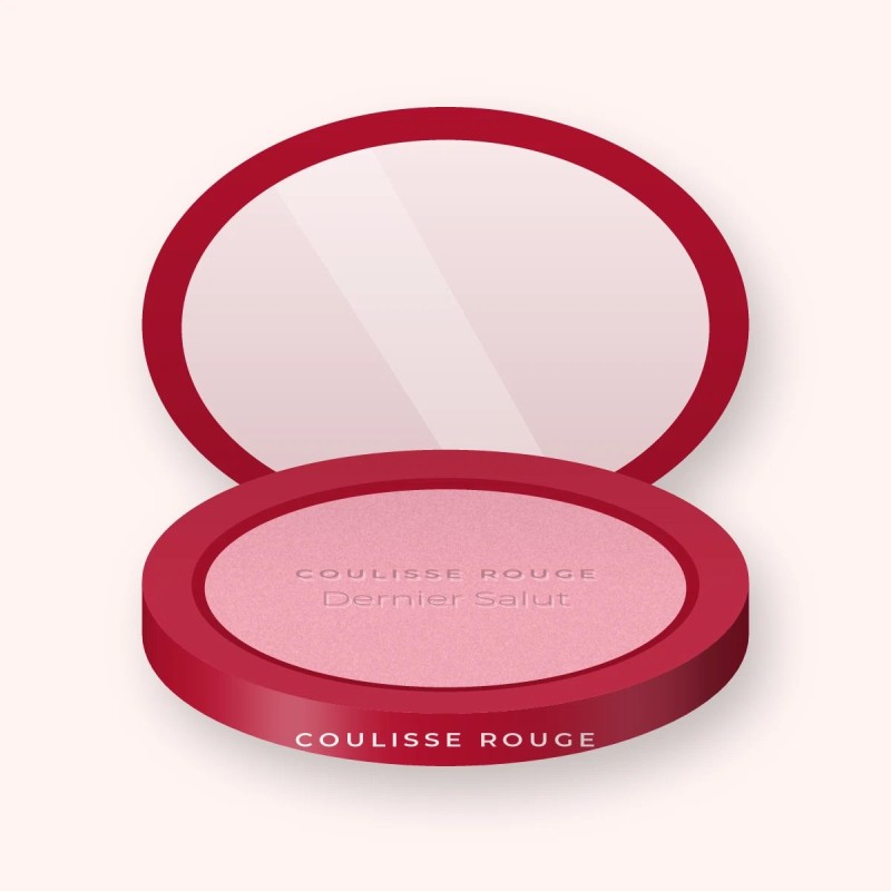 Blush Dernier Salut à l'hibiscus – Coulisse Rouge, boîtier 6 g, teinte 02 Rose tendre