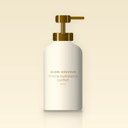 Crème hydratante confort à l'eau de bleuet – Mardi Douceur, flacon-pompe 40 ml