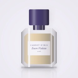 Parfum Encre Violette à la bergamote – Carnet d'Iris, flacon 30 ml