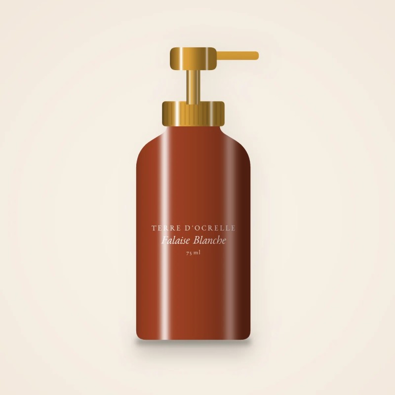 Crème hydratante Falaise Blanche à la niacinamide – Terre d'Ocrelle, flacon-pompe 75 ml