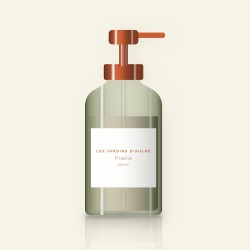 Shampooing Prairie aux protéines de blé – Les Jardins d'Aulne, flacon-pompe 500 ml