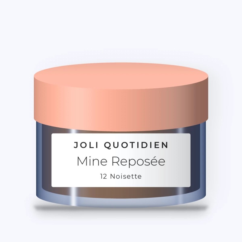 Poudre Mine Reposée à l'amidon de maïs – Joli Quotidien, pot 12 g, teinte 12 Noisette