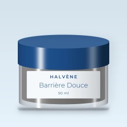Masque visage désaltérant Barrière Douce – Halvène, pot 50 ml