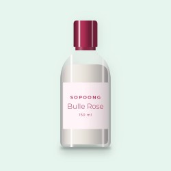 Nettoyant visage Bulle Rose à l'extrait d'hamamélis – Sopoong, flacon 150 ml