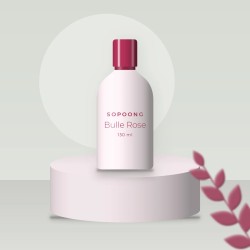 Nettoyant visage Bulle Rose à l'extrait d'hamamélis – Sopoong, photo d'ambiance
