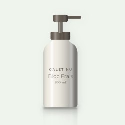 Gel douche Bloc Frais aux algues marines – Galet Nu, flacon-pompe 500 ml