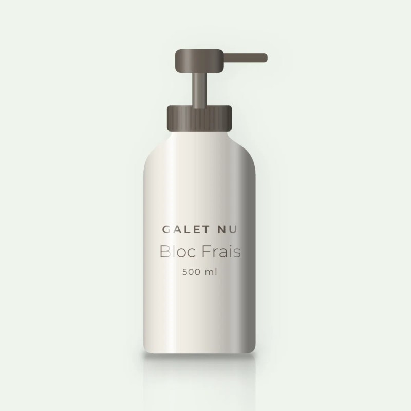 Gel douche Bloc Frais aux algues marines – Galet Nu, flacon-pompe 500 ml