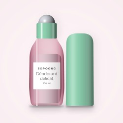 Déodorant soin délicat à l'huile de coco – Sopoong, flacon roll-on 100 ml