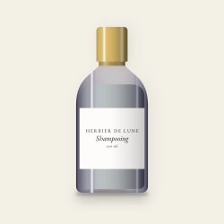 Shampooing protection couleur à l'eau de coco – Herbier de Lune, flacon 500 ml