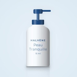 Peau Tranquille sérum apaisant – Halvène, flacon-pompe 15 ml