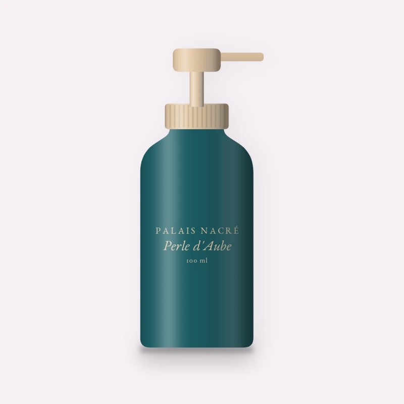 Gel douche Perle d'Aube à l'huile de coco – Palais Nacré, flacon-pompe 100 ml