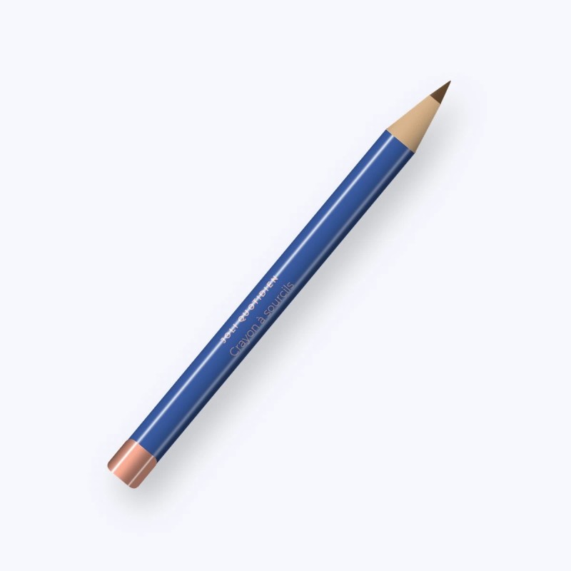 Crayon à sourcils haute tenue à l'huile de macadamia – Joli Quotidien, 0,1 g, teinte 07 Châtain
