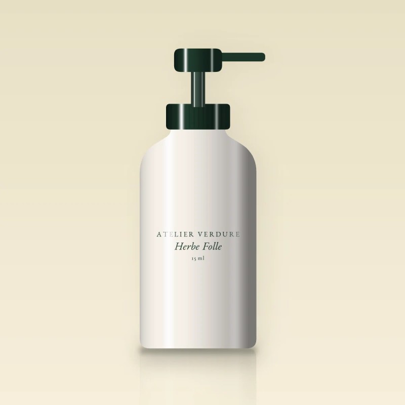 Sérum concentré Herbe Folle – Atelier Verdure, flacon-pompe 15 ml