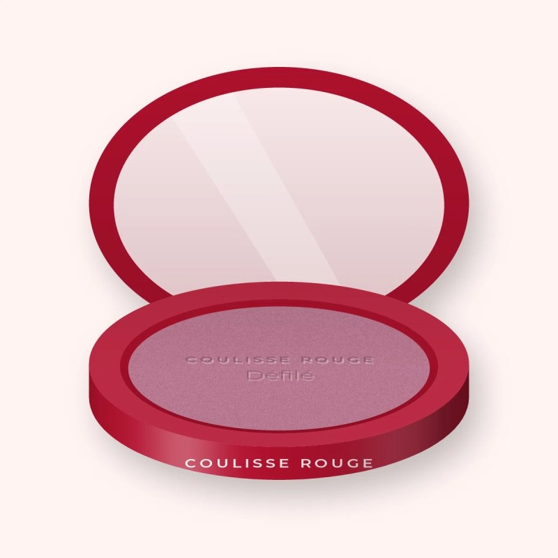 Blush Défilé à l'huile d'abricot – Coulisse Rouge, boîtier 6 g, teinte 08 Mauve