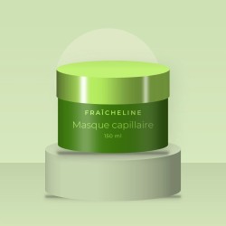 Masque capillaire réconfortant à l'huile d'amande – Fraîcheline, photo d'ambiance