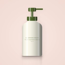 Huile capillaire vitalité à la pistache – Les Jardins d'Aulne, flacon-pompe 100 ml