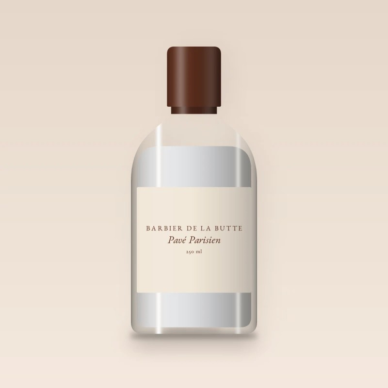 Shampooing Pavé Parisien à l'eau de rose – Barbier de la Butte, flacon 250 ml
