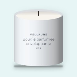 Bougie parfumée enveloppante au pamplemousse – Vellaure, pot en verre 70 g