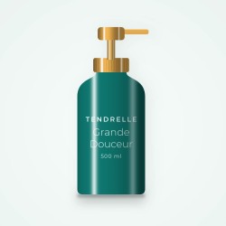 Shampooing Grande Douceur aux protéines de riz – Tendrelle, flacon-pompe 500 ml