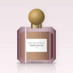 Parfum hivernal à la sauge sclarée pour homme – Balcon Pourpre, flacon 30 ml
