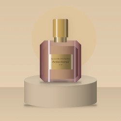 Parfum hivernal à la sauge sclarée pour homme – Balcon Pourpre, photo d'ambiance