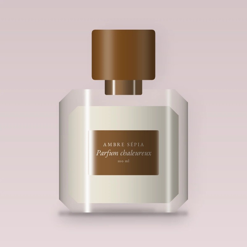 Parfum chaleureux à la coriandre pour homme – Ambre Sépia, flacon 100 ml