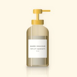 Sérum apaisant au panthénol – Mardi Douceur, flacon-pompe 15 ml