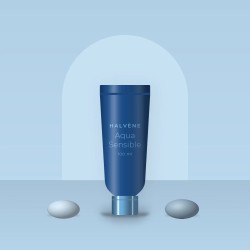 Masque visage Aqua Sensible à l'aloe vera – Halvène, photo d'ambiance