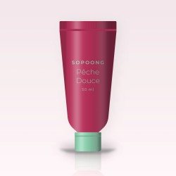 Pêche Douce crème hydratante adoucissante – Sopoong, tube 50 ml