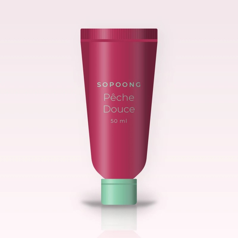 Pêche Douce crème hydratante adoucissante – Sopoong, tube 50 ml