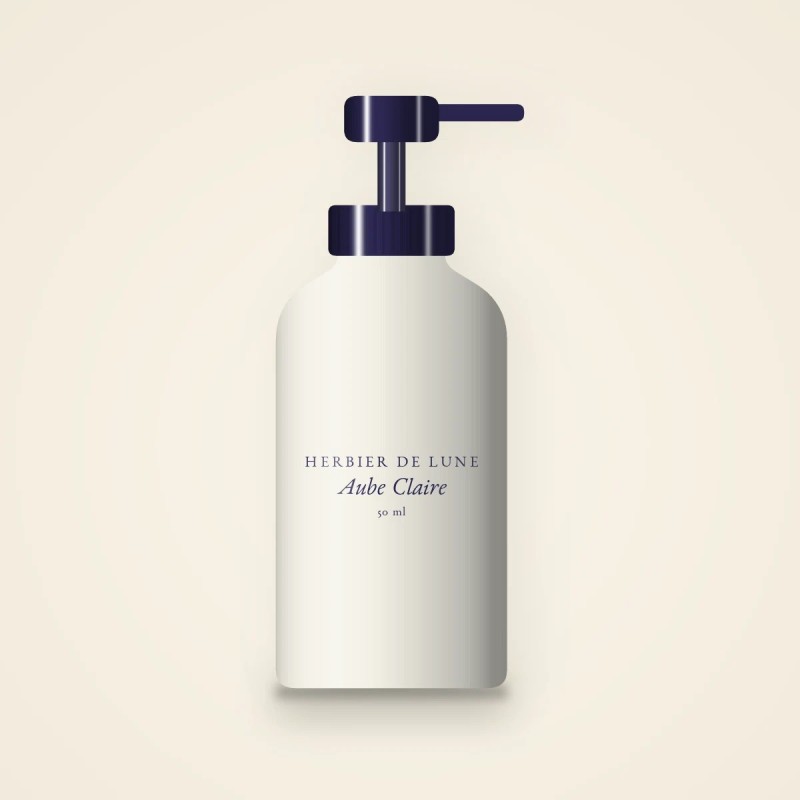 Soin anti-âge Aube Claire à l'extrait d'edelweiss – Herbier de Lune, flacon-pompe 50 ml