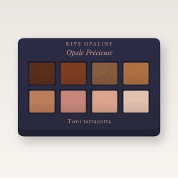 Palette yeux estompable Opale Précieuse – Rive Opaline, 4 × 1,2 g, teinte Tons terracotta