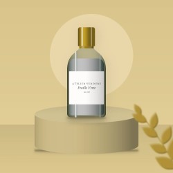 Lotion tonique équilibrante Feuille Verte – Atelier Verdure, photo d'ambiance