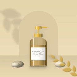 Huile capillaire de soin Coton Doux – Mardi Douceur, photo d'ambiance