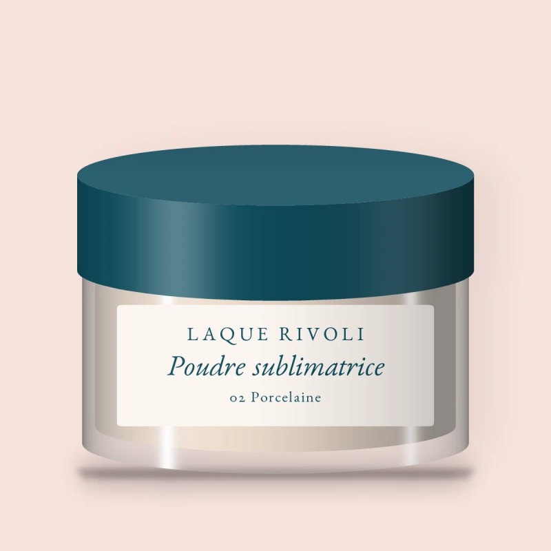 Poudre sublimatrice au squalane – Laque Rivoli, pot 12 g, teinte 02 Porcelaine