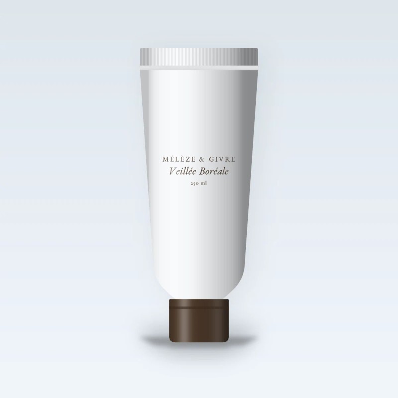 Crème coiffante Veillée Boréale à l'huile d'argan – Mélèze & Givre, tube 250 ml