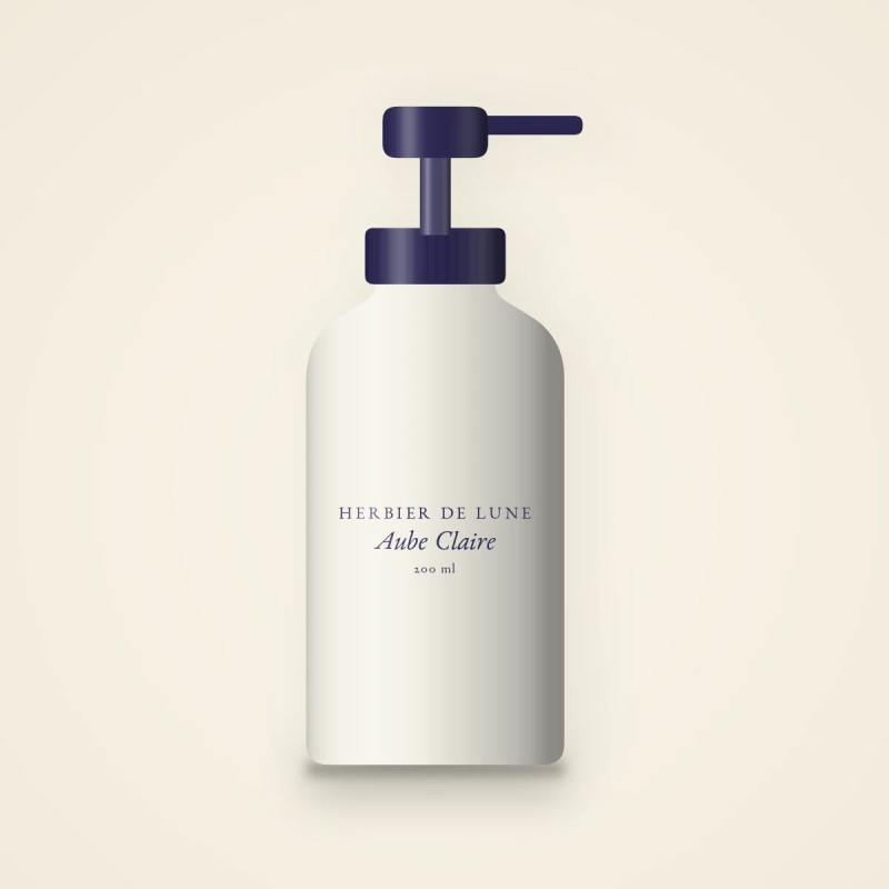 Soin sans rinçage Aube Claire au beurre de karité – Herbier de Lune, flacon-pompe 200 ml