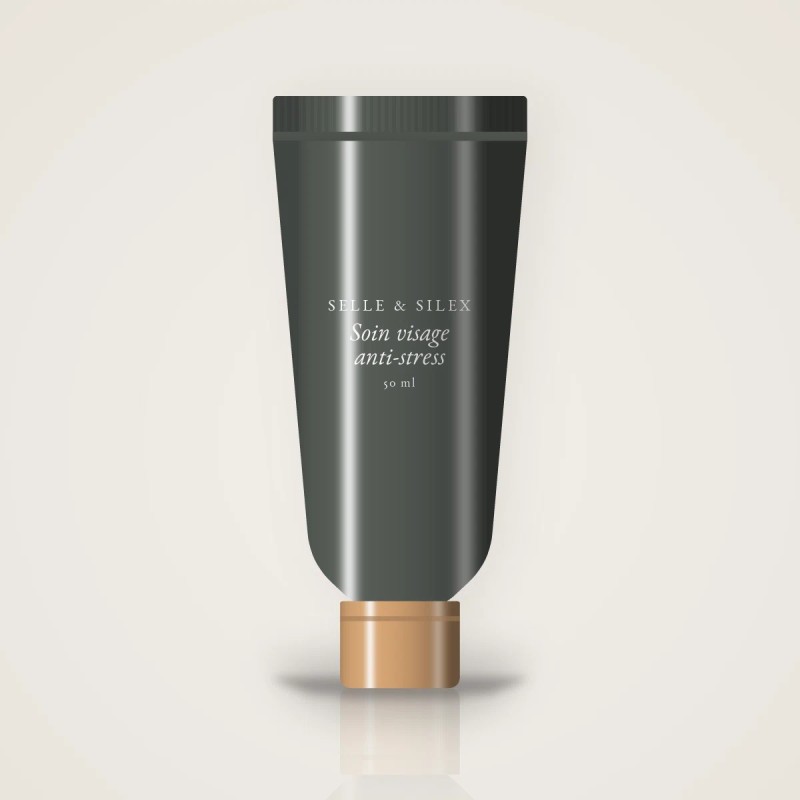 Soin visage anti-stress à la réglisse pour homme – Selle & Silex, tube 50 ml
