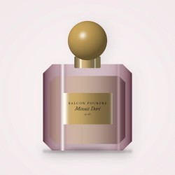 Parfum Minuit Doré cosmopolite au yuzu – Balcon Pourpre, flacon 30 ml