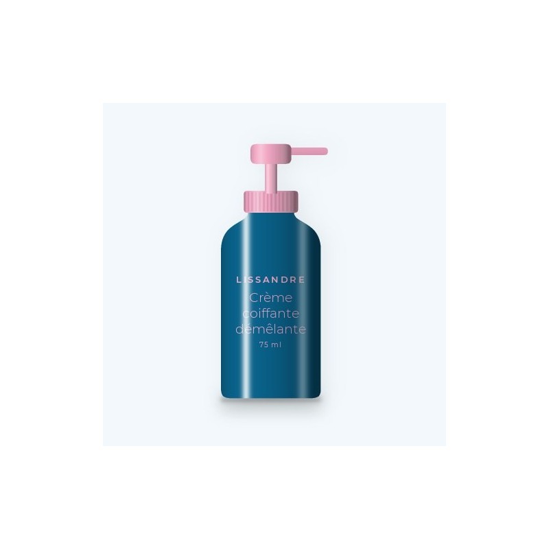 Crème coiffante démêlante à l'huile de camélia – Lissandre, flacon-pompe 75 ml