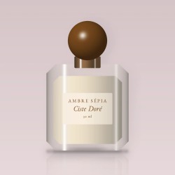Parfum Ciste Doré à la framboise – Ambre Sépia, flacon 30 ml