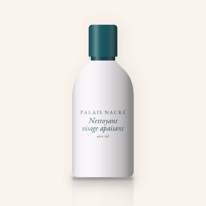 Nettoyant visage apaisant à l'eau de rose – Palais Nacré, flacon 400 ml