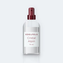 Déodorant Cristal Alpin peaux sensibles – Edelfels, flacon spray 75 ml