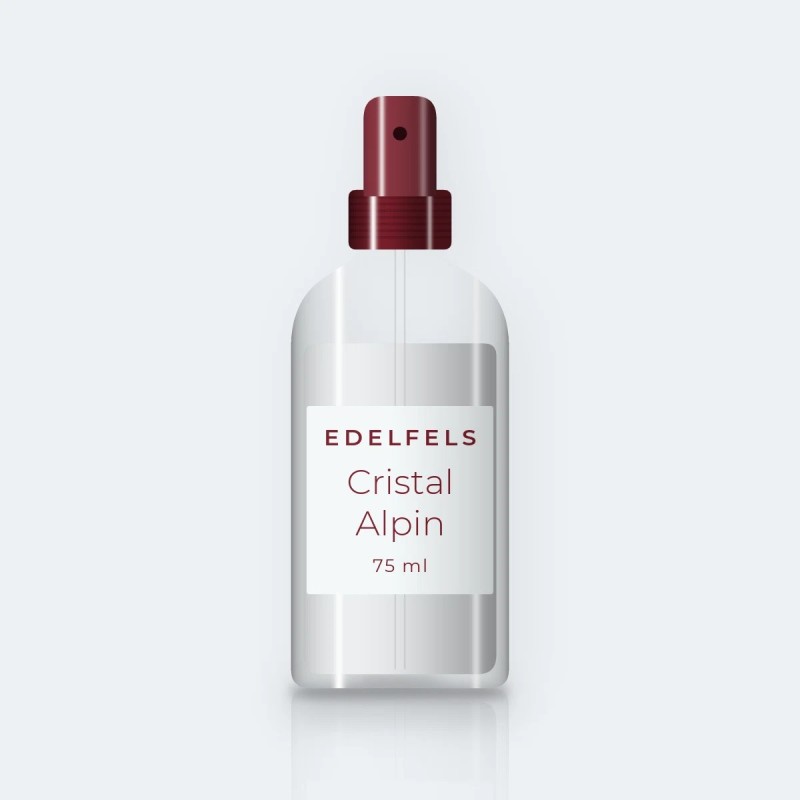 Déodorant Cristal Alpin peaux sensibles – Edelfels, flacon spray 75 ml