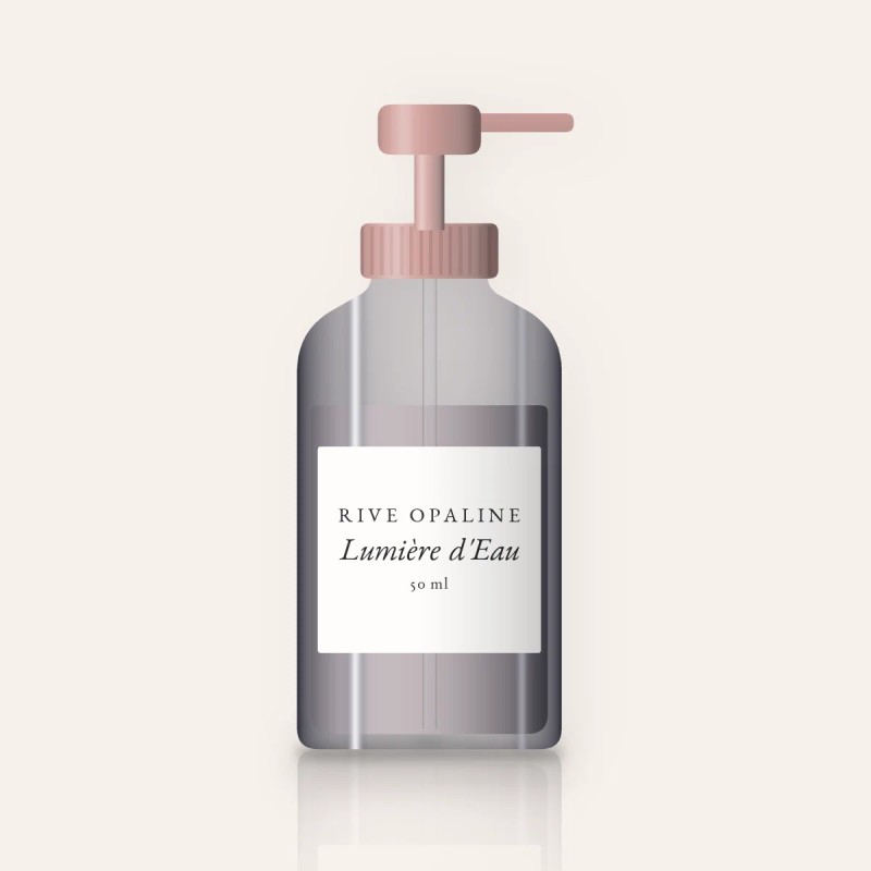 Soin anti-âge tenseur Lumière d'Eau – Rive Opaline, flacon-pompe 50 ml
