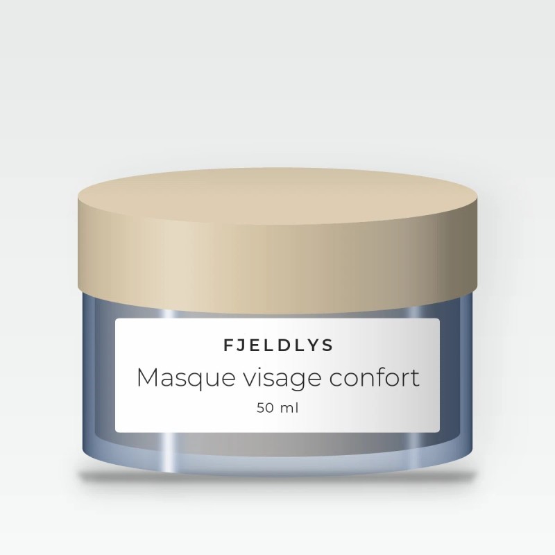 Masque visage confort à l'extrait d'avoine – Fjeldlys, pot 50 ml