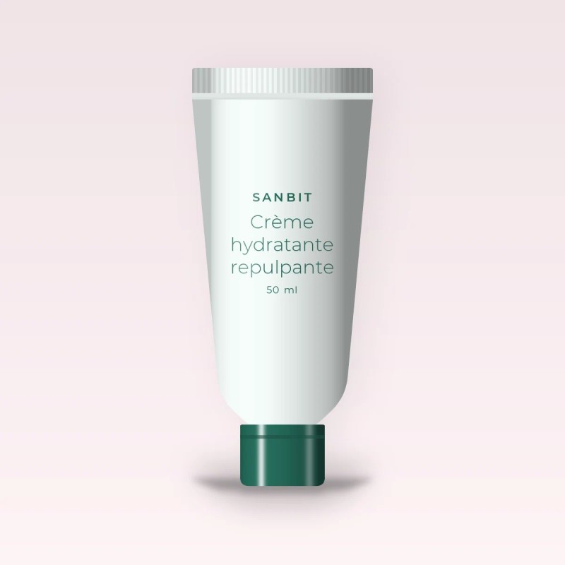 Crème hydratante repulpante à l'extrait de calendula – Sanbit, tube 50 ml