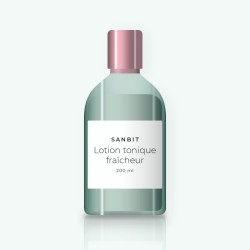 Lotion tonique fraîcheur à l'acide lactique – Sanbit, flacon 200 ml