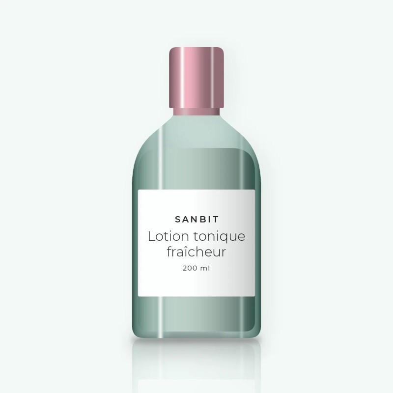 Lotion tonique fraîcheur à l'acide lactique – Sanbit, flacon 200 ml