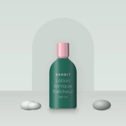 Lotion tonique fraîcheur à l'acide lactique – Sanbit, photo d'ambiance